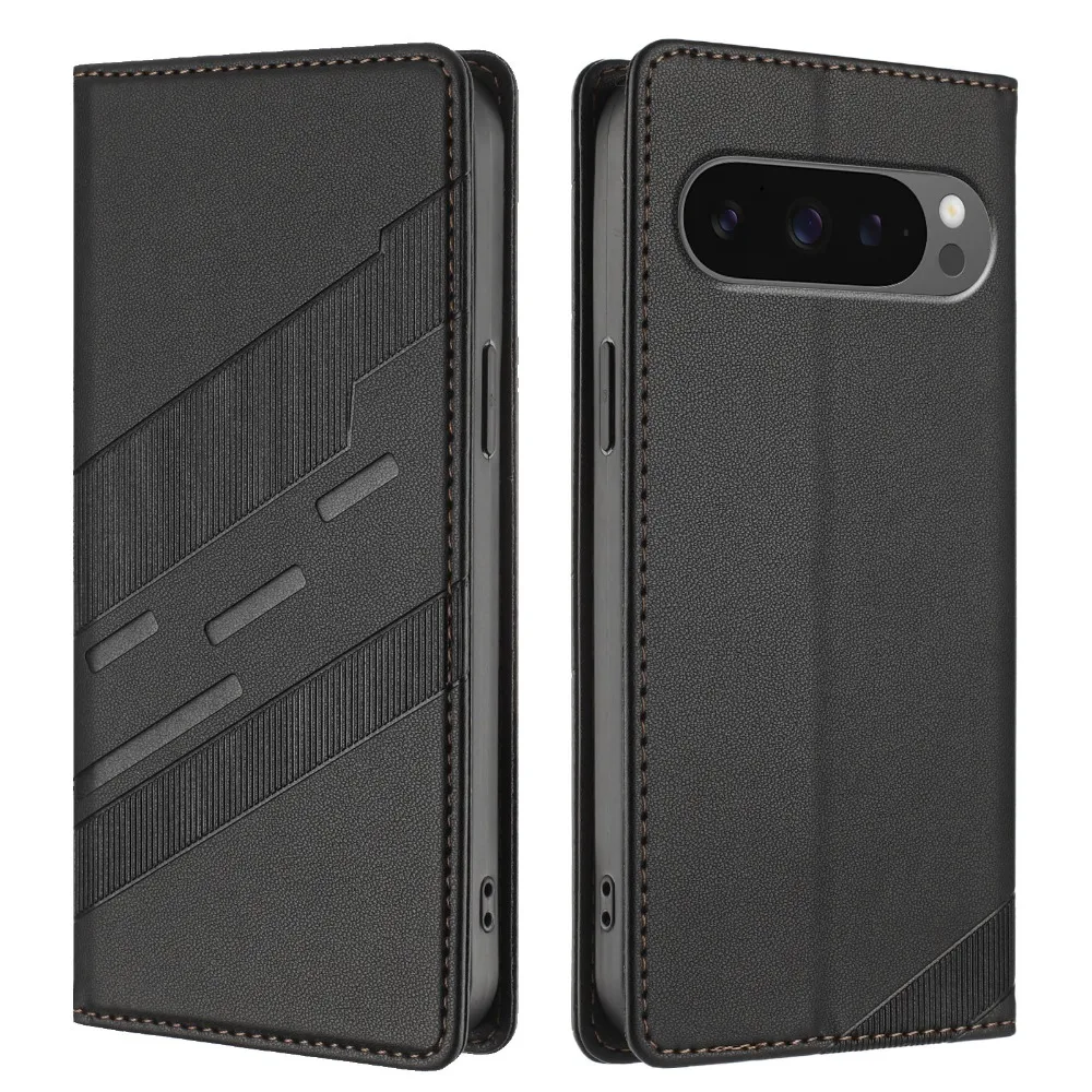 Фото Кожаный чехол с магнитом для Google Pixel 10 Pro XL 5G 2025 Luxury Cover Texture Book Funda Pixel 9A 9 Pro 8 7 A 6 6A 7A 8A Flip Capa №3