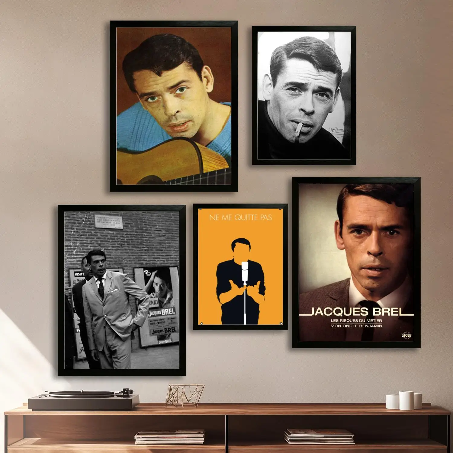 Художественный постер на холсте Jacques Brel