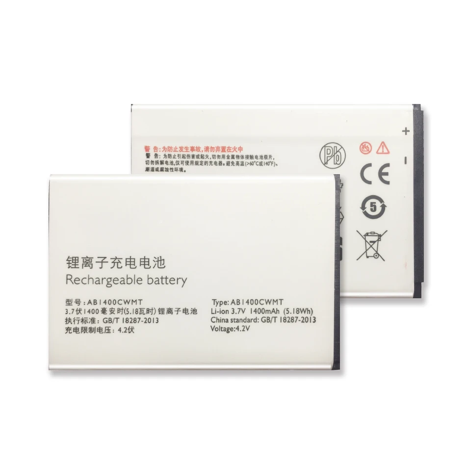 Для PHILIPS E160 E180 E350 аккумулятор AB1400CWMT 1400 мАч запасная батарея для мобильного телефона аккумулятор