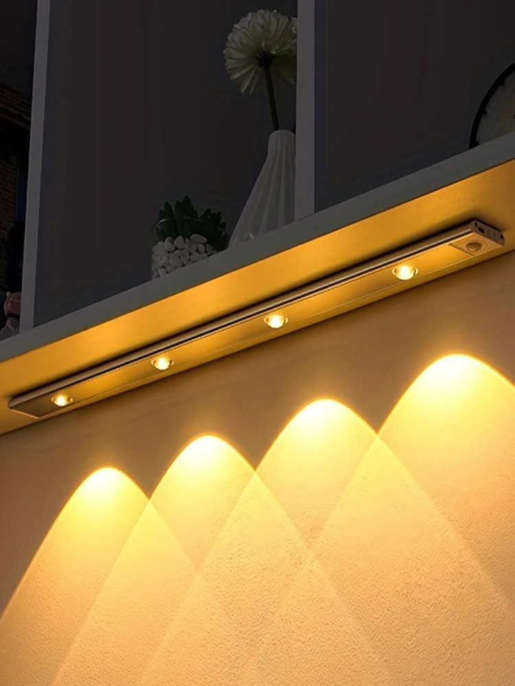 Подсветка под шкафом светодиодный светильник с датчиком движения