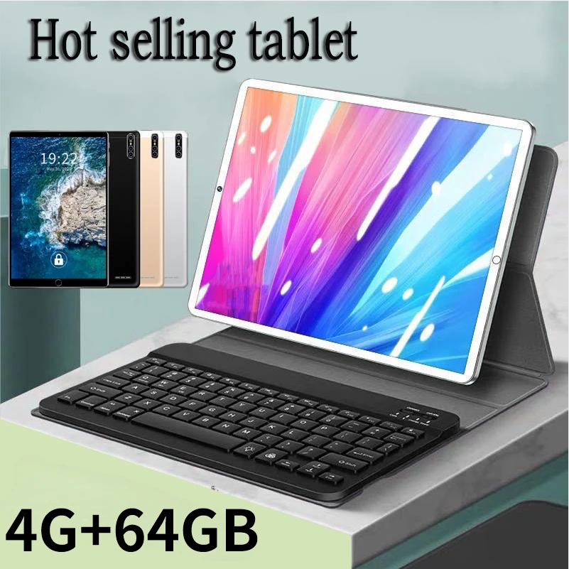 Best Selling 2023 Tablet 10.1 Inch 4G+64GB Android 9.0 4G Call Phone Tablet HD 1280*800 Bluetooth Game Tablet