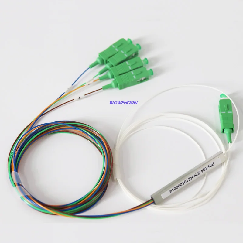 

10pcs Fiber Optical PLC Splitter SC APC 1×2 1x4 1x8 1x16 1x32 Mini steel tube type 0.9mm Fiber Opitc Splitter SC/APC Connector
