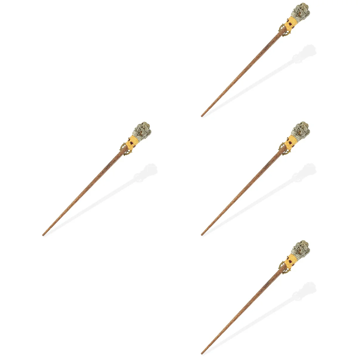 

4pcs Unique Magics Wand Party Decorative Wand Stone Unique Wand Party Supplies