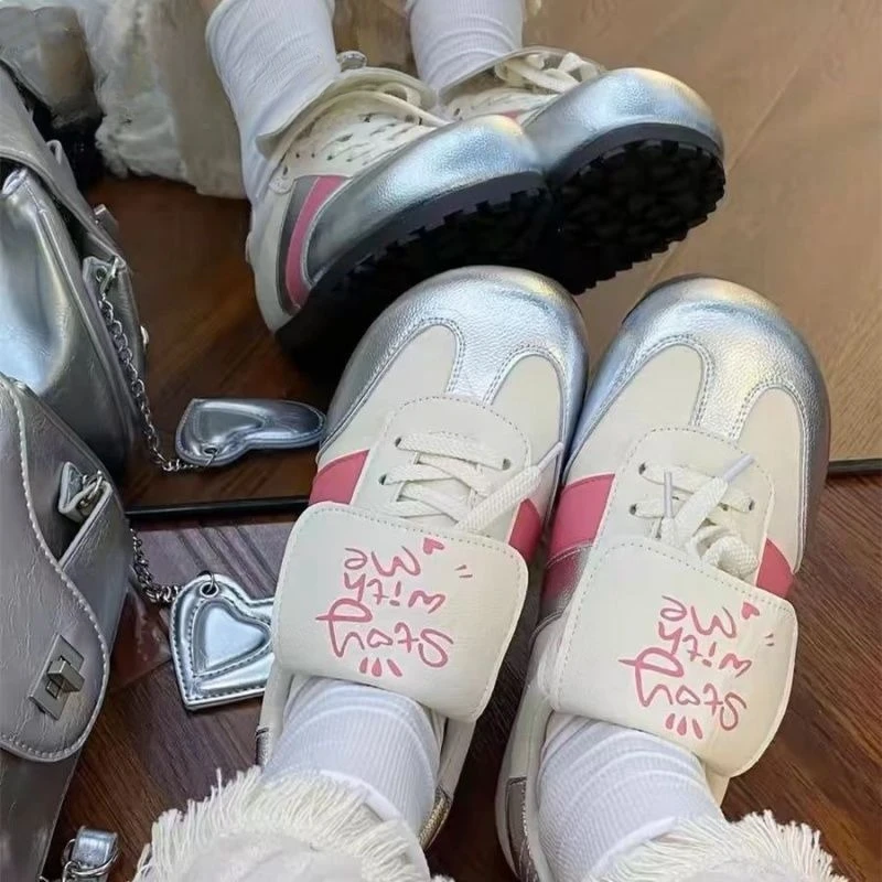 SHANPA Cute Puff Женская повседневная обувь из искусственной кожи с круглым носком