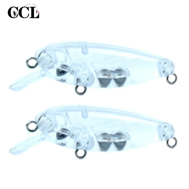 

CCLTBA 10 шт. Неокрашенная жесткая мини-приманка в виде гольяна 4,5 см 2,3 г плавающие воблеры заготовки с крючком рыболовные приманки снасти для р...