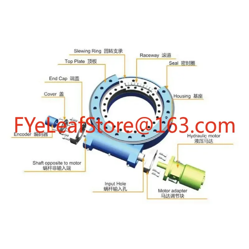 Поворотный редуктор 5 дюймов аксессуары для системы слежения за солнечной