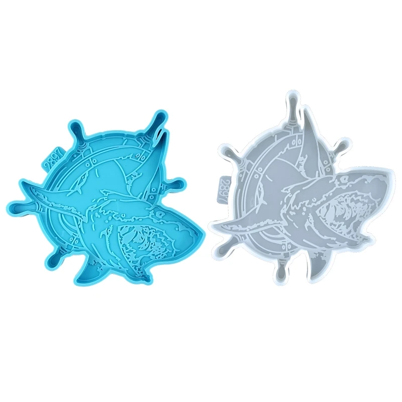 

3D мультфильм Акула подставка Смола форма для выпечки искусственная мягкая для Birhtday вечерние кухонные аксессуары