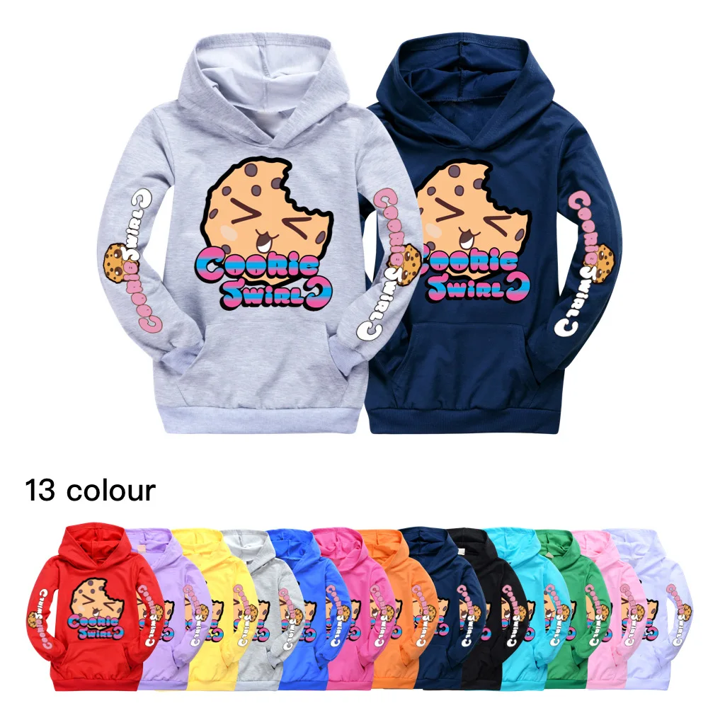 

Детская толстовка с капюшоном и принтом печенья, с капюшоном