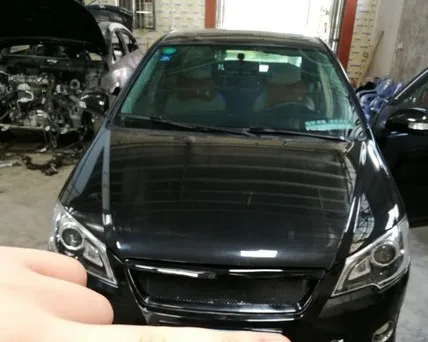 Фото Матовая Черная передняя решетка из полимерного волокна для 13 Toyota COROLLA, 1 шт. №2