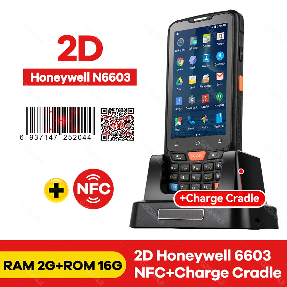 

NEW Android 8.1 PDA Rugged Handheld Terminal PDA Data Collector Honeywell 1D 2D QR Barcode Scanner Inventory Wireless 4G GPS PDA