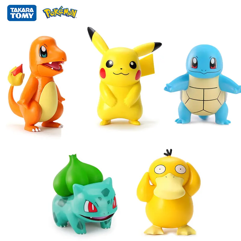 

6 стилей, покемон Пикачу чармандер, психоутка, Сквиртл, джигги-фонарик, искусственные фигурки, аниме, игрушка, модель, подарки для детей