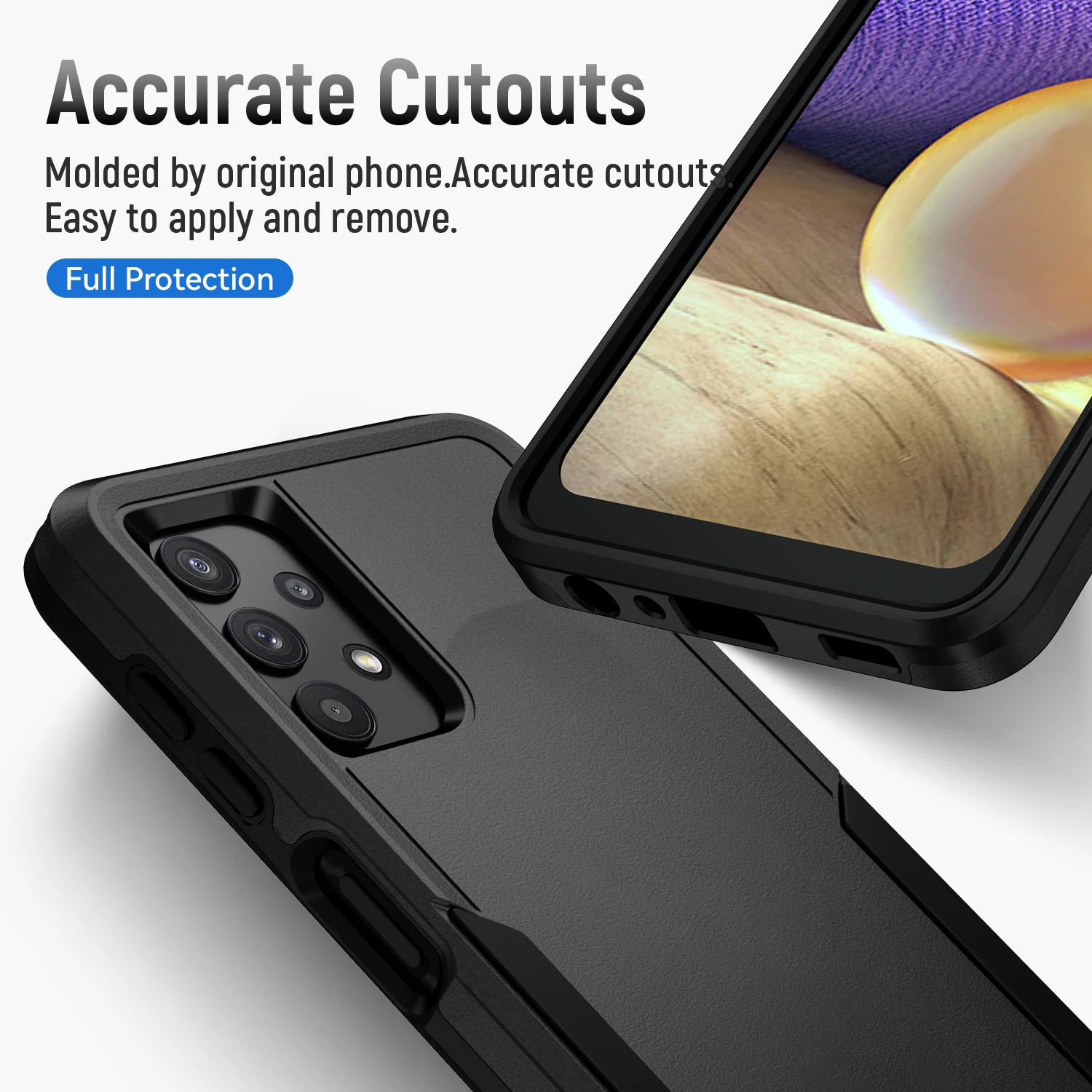 Бронированный чехол для Samsung Galaxy A55 A56 A36 5G A16 A15 A35 A14 A54 A05S A04S A13 A33 A53 A73 A52 A72 S25 Ultra S24 Plus