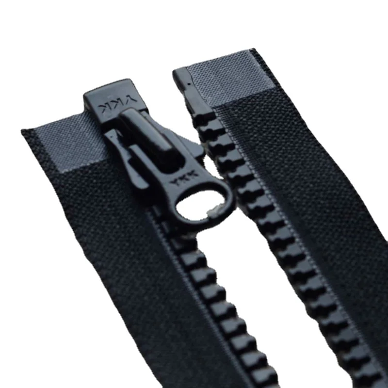 8# 50cm To100cm Resin YKK Zipper Long Large Fastener Instant Repair Black Single Open Jacket Coat Tailor Sewing Accessories