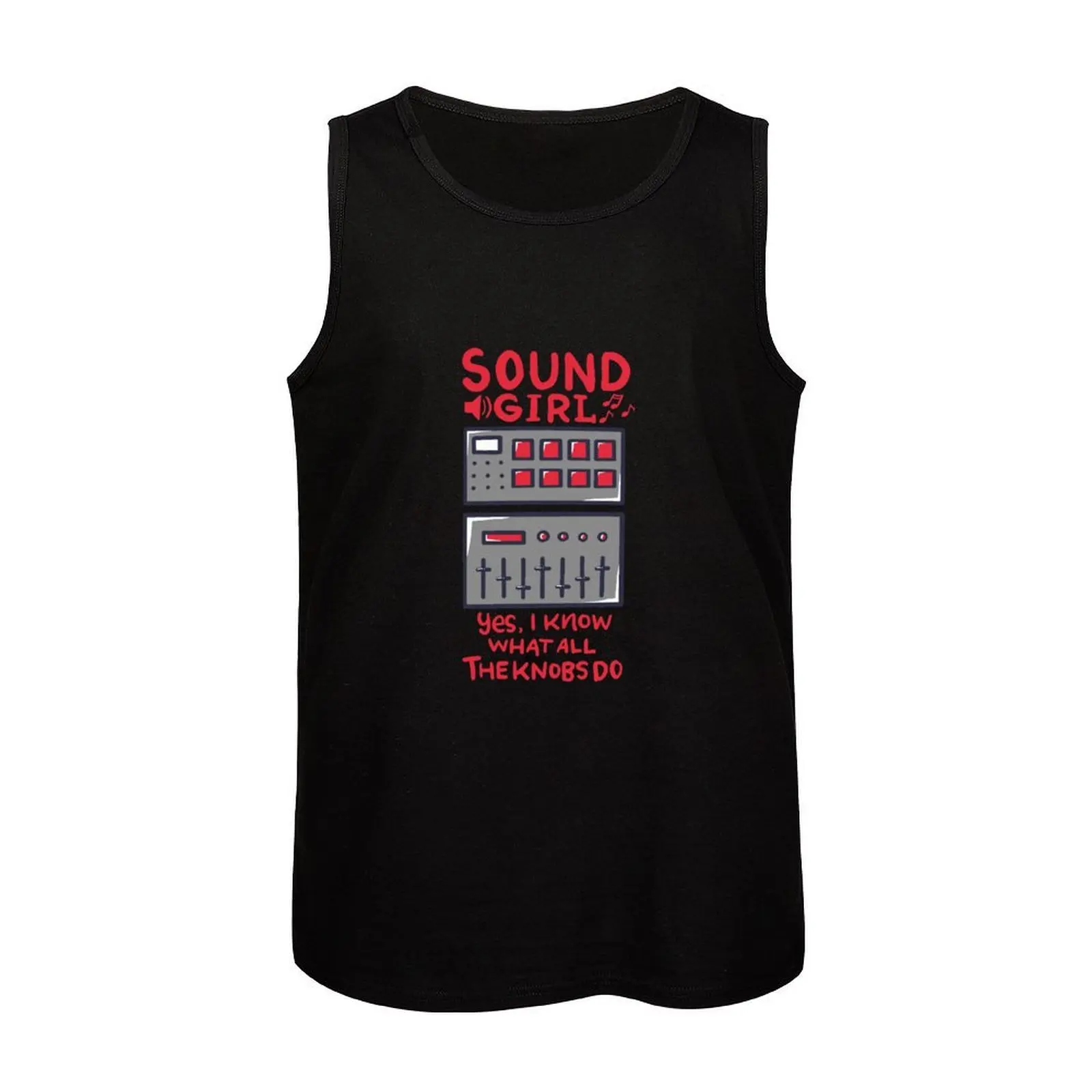 Фото Майка Sound Girl Funny Audiophile Audio Engineering Soundboard для бега и джоггинга, влагоотводящая, быстросохнущая №4