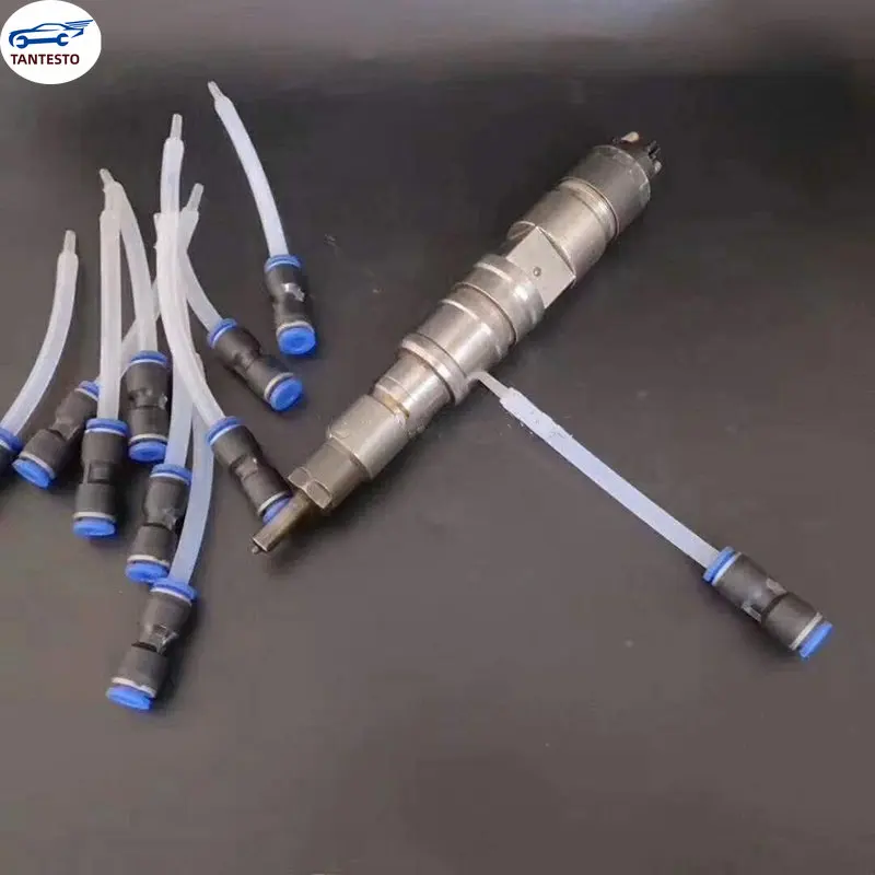 Common Rail Injector Repair Straight Plug-in Oil Return Transparent Tube with Built-in Fuel Injector Quick Return Connector