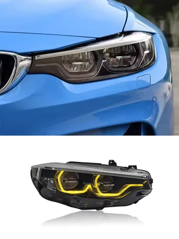 Автомобильные светодиодные фары в сборе для BMW серии 4 M4 F32 F33 2013-2017, автоматические противотуманные фары DRL, стоп-сигналы поворота Plug and Play
