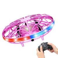 ufo induction aircraft intelligent remote control helicopter glowing watch flying gyro novelty toys for adult kids boys