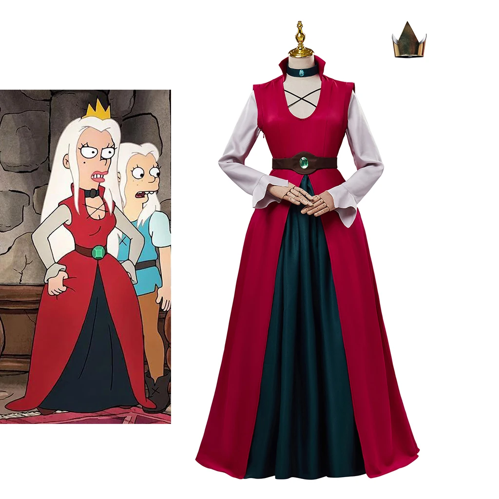 Королева Киндмар Косплей Аниме Костюм Взрослых Женщин Готический Винтаж