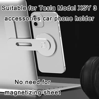 2021 for tesla model x s y 3 accessories car phone holder magnet laptop tablet mount for iphone 1212pro12 pro max bracket