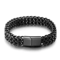 cuba wide chain couple bracelet mens 6 color stainless steel hip hop locomotive ladies bracelet bracelet
