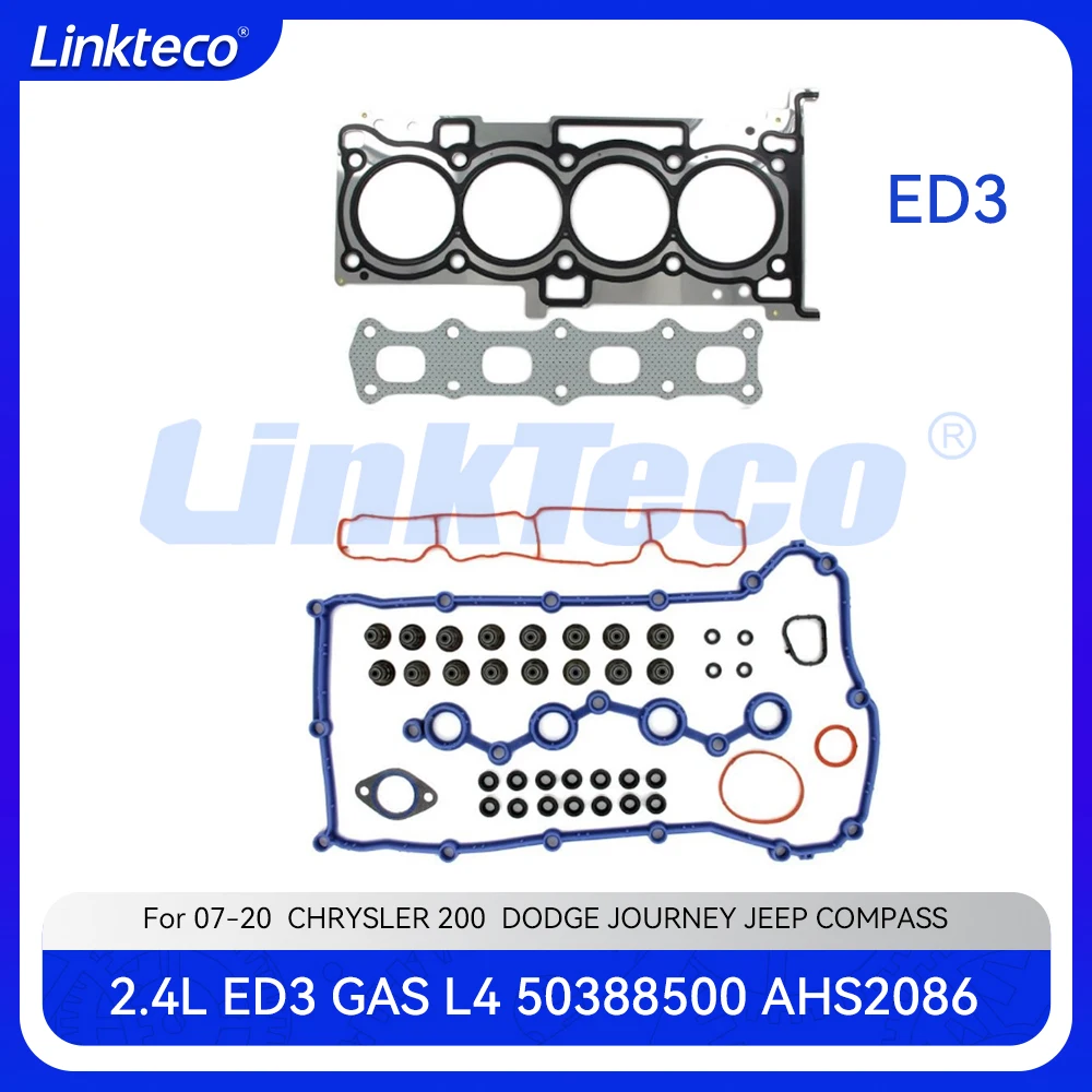 

Деталь двигателя полный комплект прокладок подходит для бензина ED3 2,4 л для 07-20 2.4L CHRYSLER 200 SEBRING DODGE AVENGER JEEP COMPASS AHS2086 68188889AE