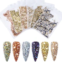 1440pcs mixed size flatback glass 3d nail art decorations rhinestone glitter nails jewelry accessoires crystal supplies tool