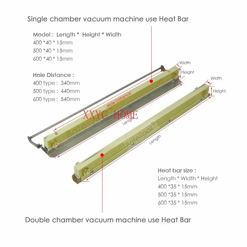 Вакуумный упаковщик с одной/двойной камерой тепловая балка устройство для