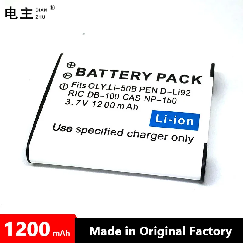 Аккумулятор DIAN ZHU Li-50B D-Li92 для камеры
