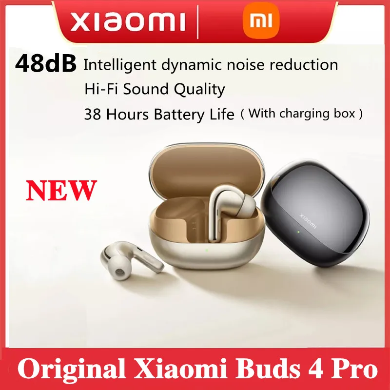 

Xiaomi Buds 4 Pro TWS Earphone Bluetooth 5.3 Active Noise Cancelling 3 Mic HiFi Wireless Headphone 38 Hours Life For Xiaomi 12