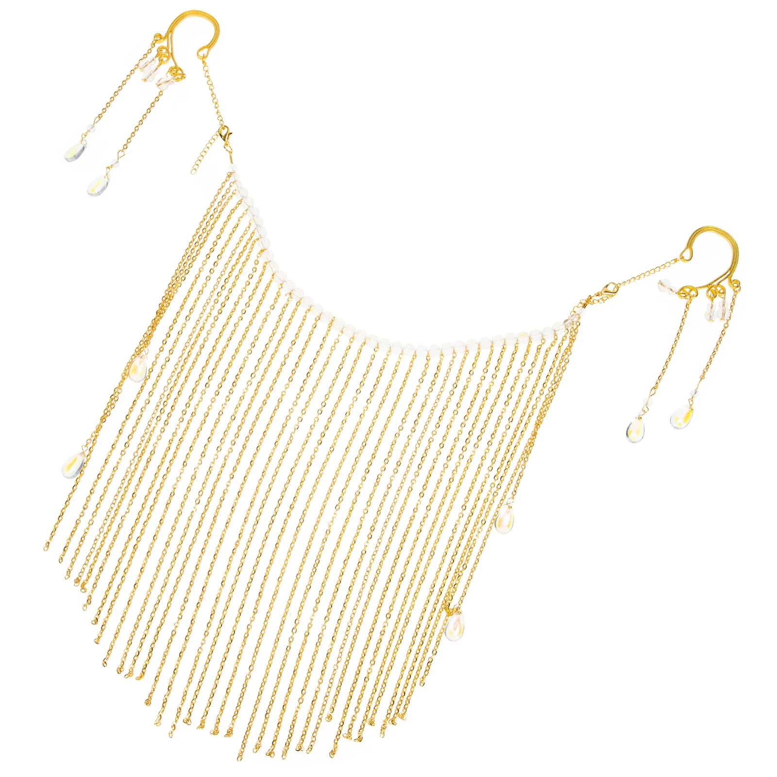 

Tassel Face Chain Retro Tassel Mask Lady Face Chain for Party Cosplay Masquerade