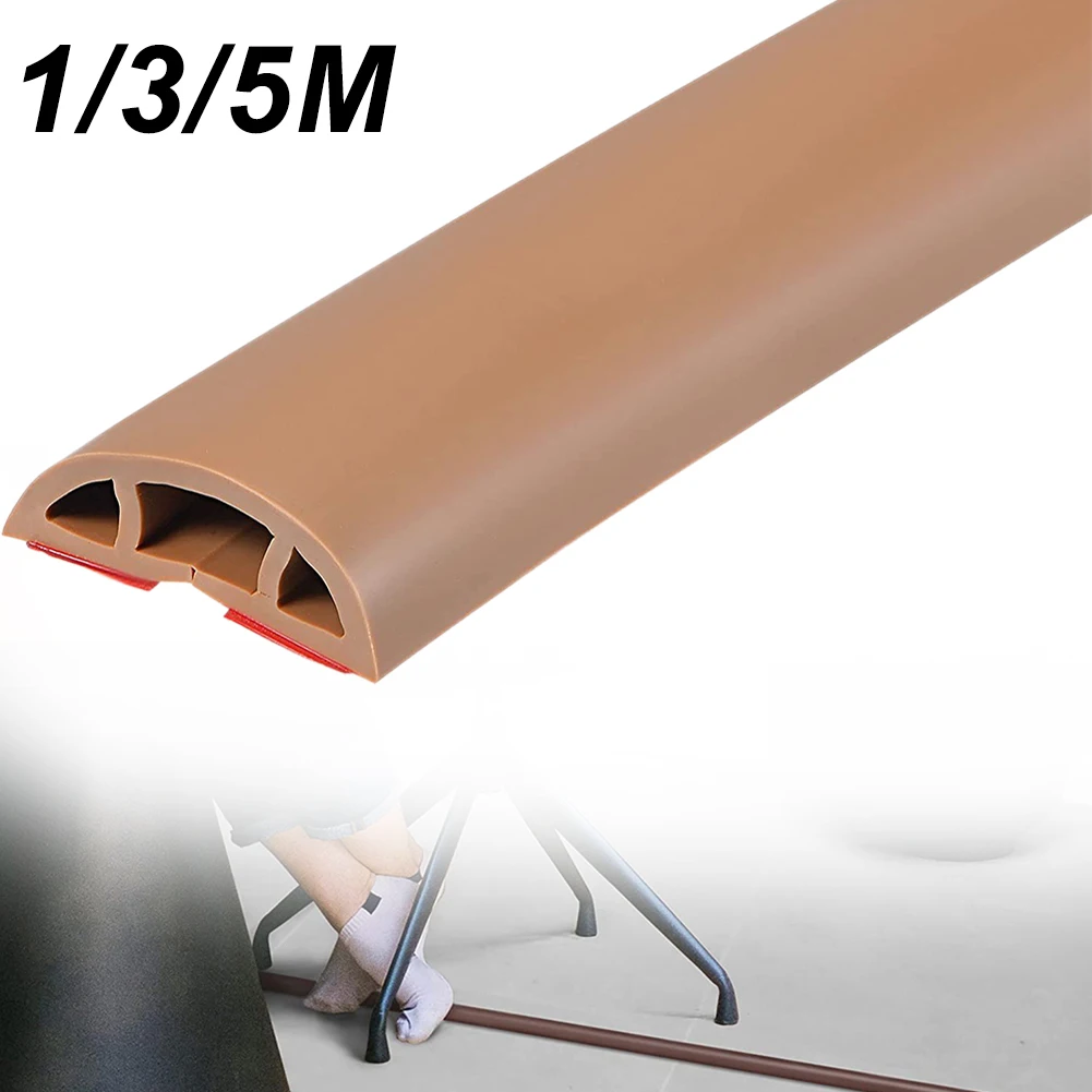 

Brand New Soft Wire Slot Cable Cover PVC Material Replacement Spare Parts 1meter/3meter/5meter Accessories Brown D30