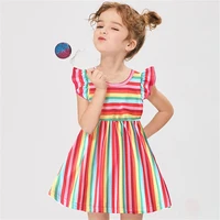 toddler baby girls colorful stripe dress 2022 summer fashion sleeveless princess dresses children casual cute clothing