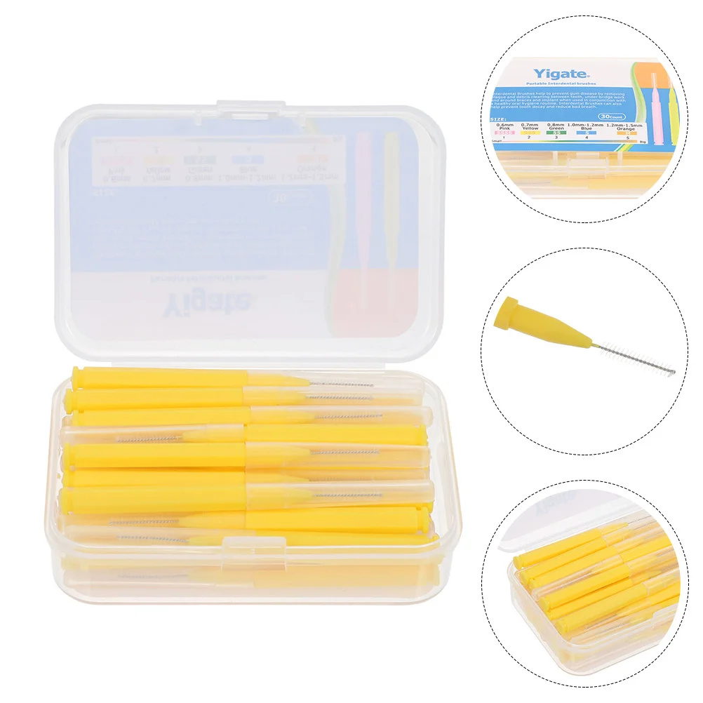 

30Pcs Floss Picks Portable Cleaning Toothpicks Toothpick Brushes Supplies