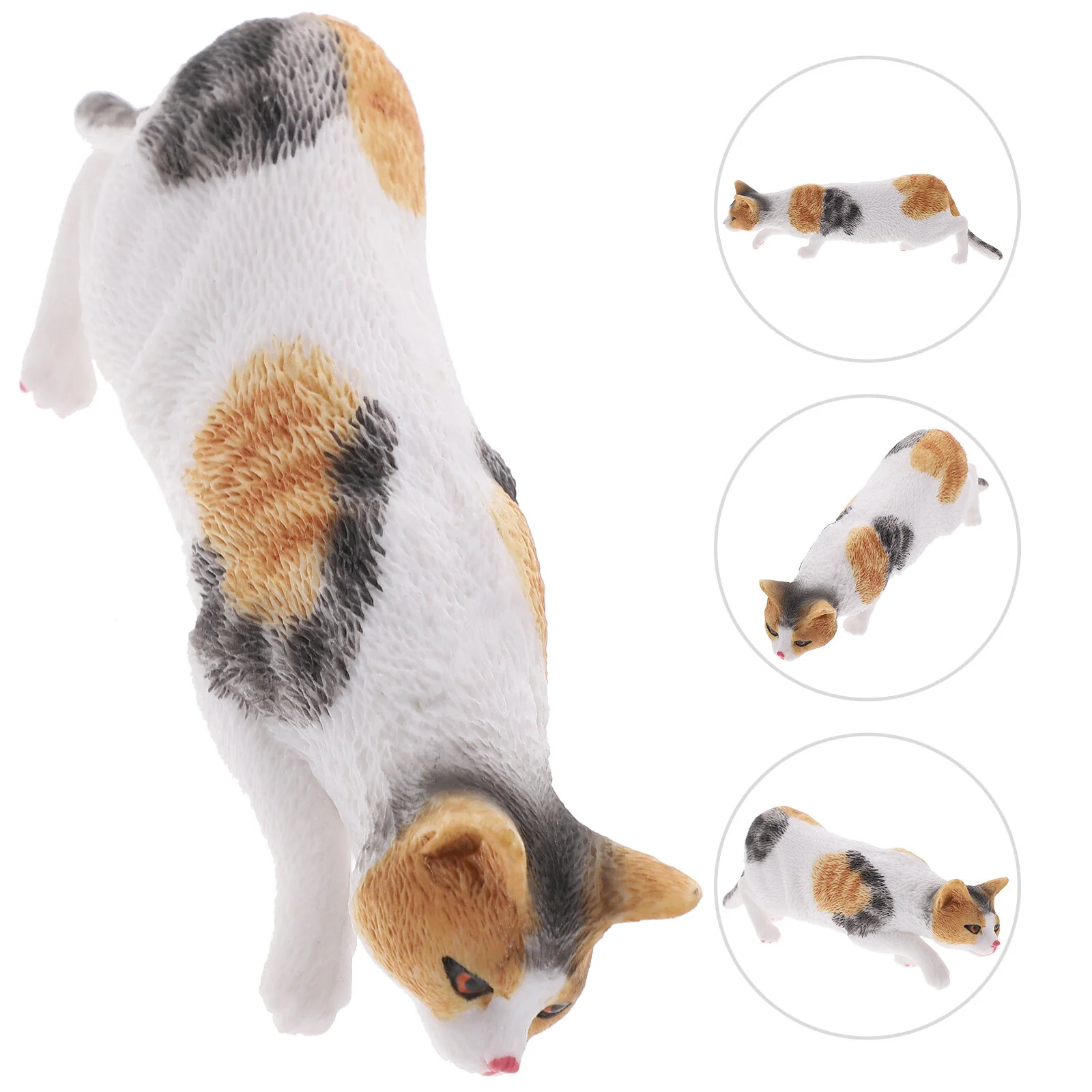 

Props Kitten Figurine Cat Figurines Decor Lifelike Kids Fake Simulation Desktop Decorative Artificial Small Decoration Model