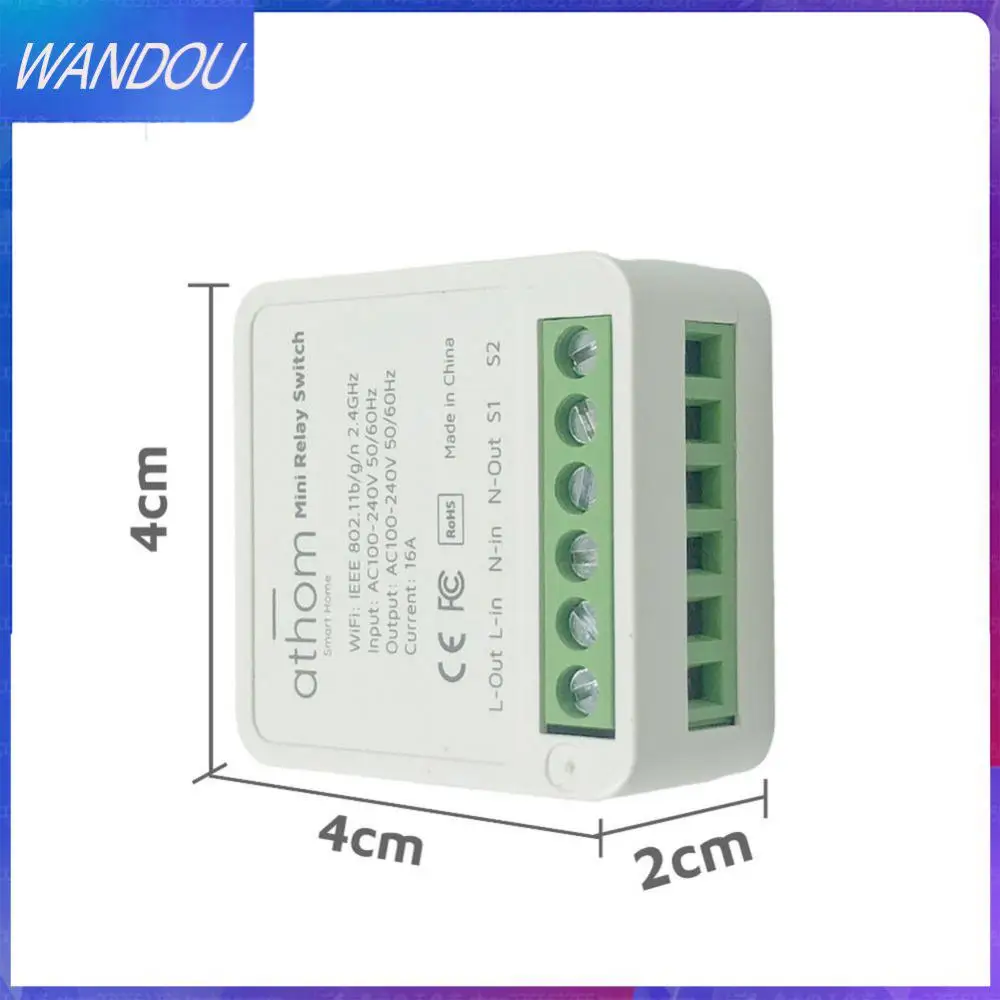 

Smart Switch Wireless Witch Mini Remote Control Relay Module 50/60hz 16a Smart Home Automation 3 Way Diy Wifi 100-240v