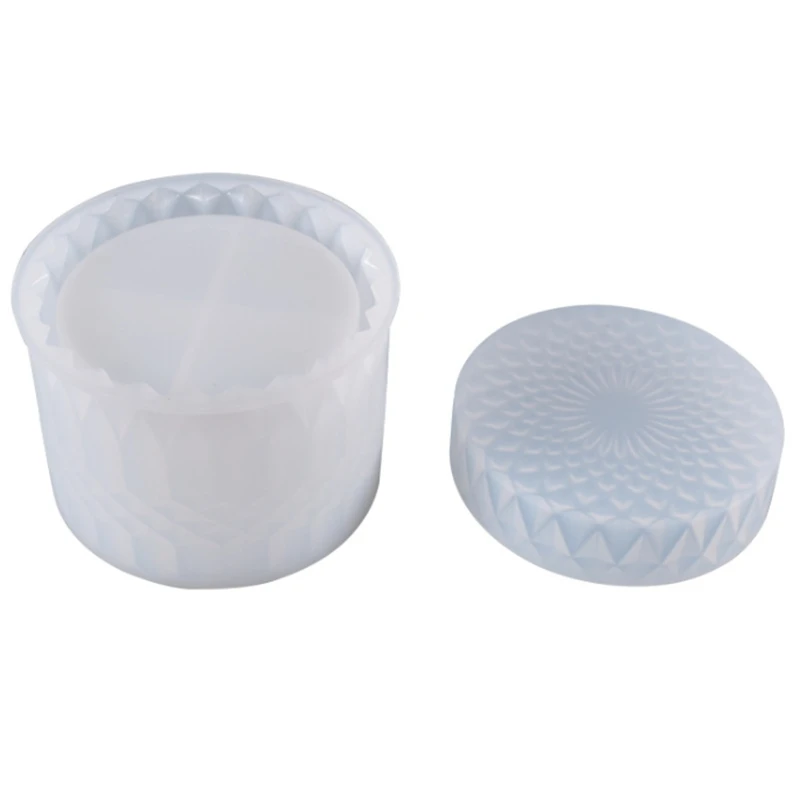 

Large Crystal Jar Silicone Mold Jewelry Storage Box Candy Cans Resin Mould DIY Handmade Tool For Resin Epoxy Molds