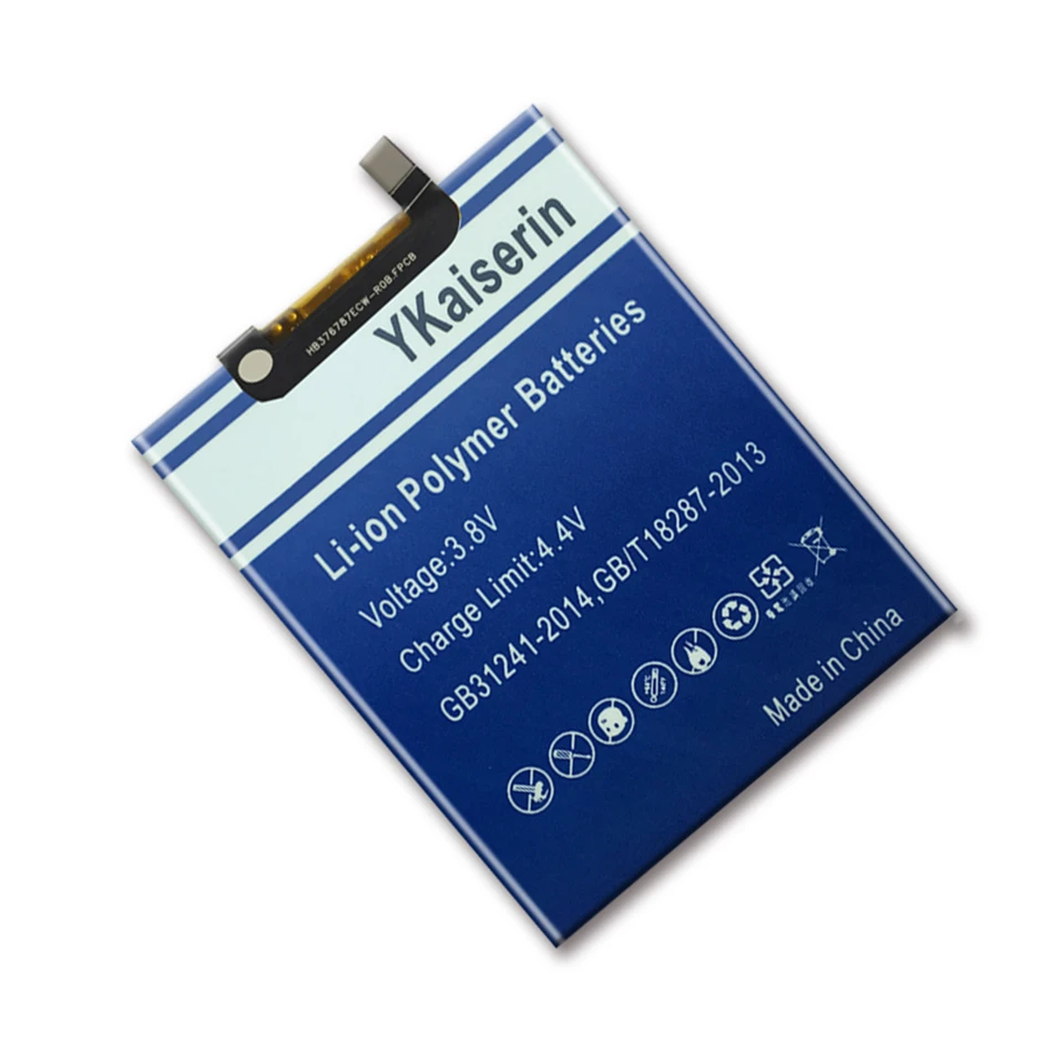 Аккумулятор ykaisсеребрин HB376787ECW на 5100 мАч для Huawei Honor V8 сменный аккумулятор