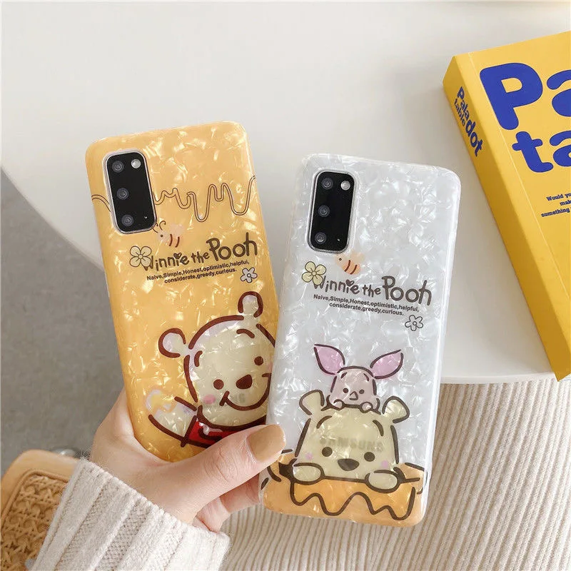 

Disney Winnie the Pooh For Couple Phone Case For Samsung S21Ultra S20 FE Note 9/8 Soft Silicone All-inclusive Fashion Shell Bag