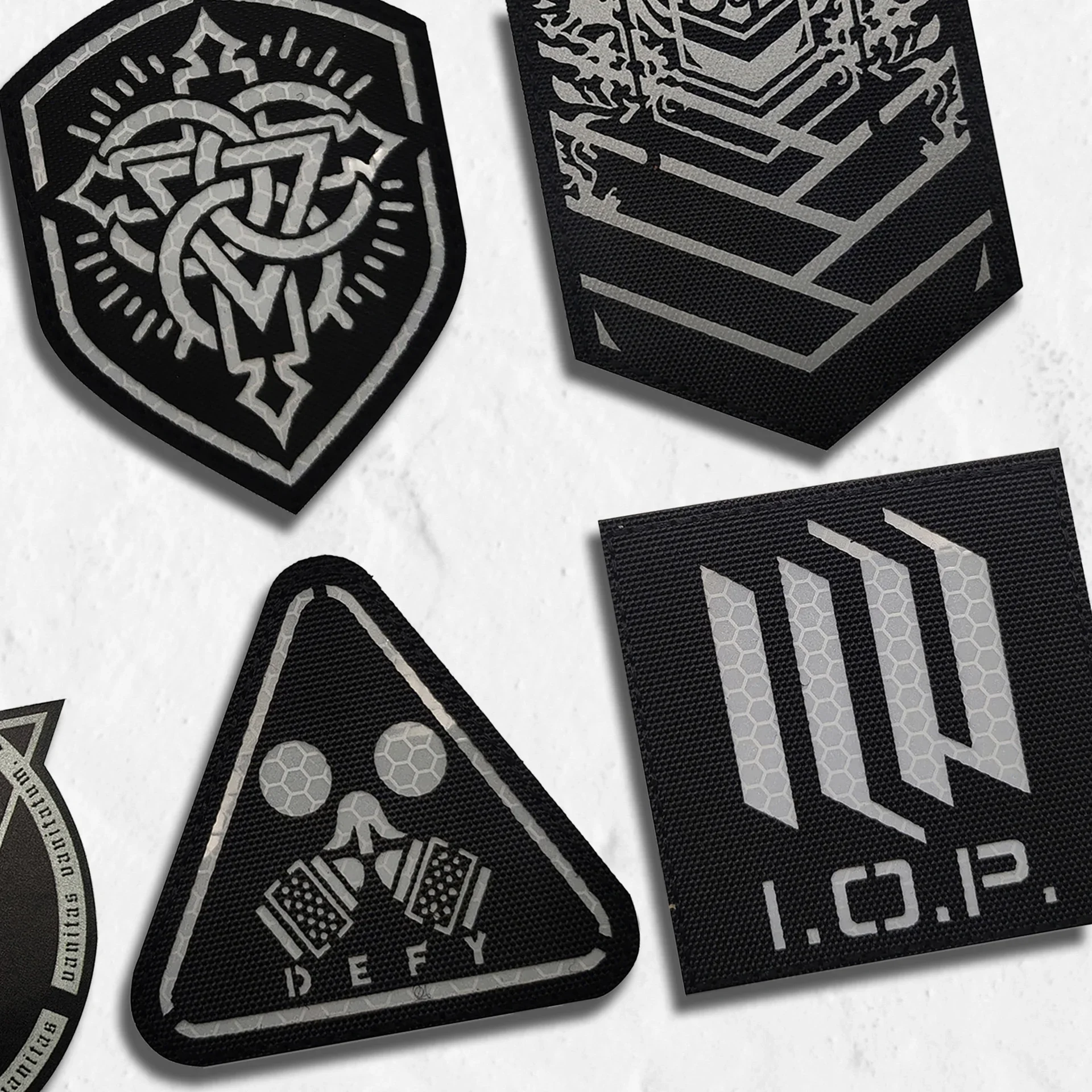 Синие архивные нашивки нейлоновая светоотражающая тактическая повязка на руку