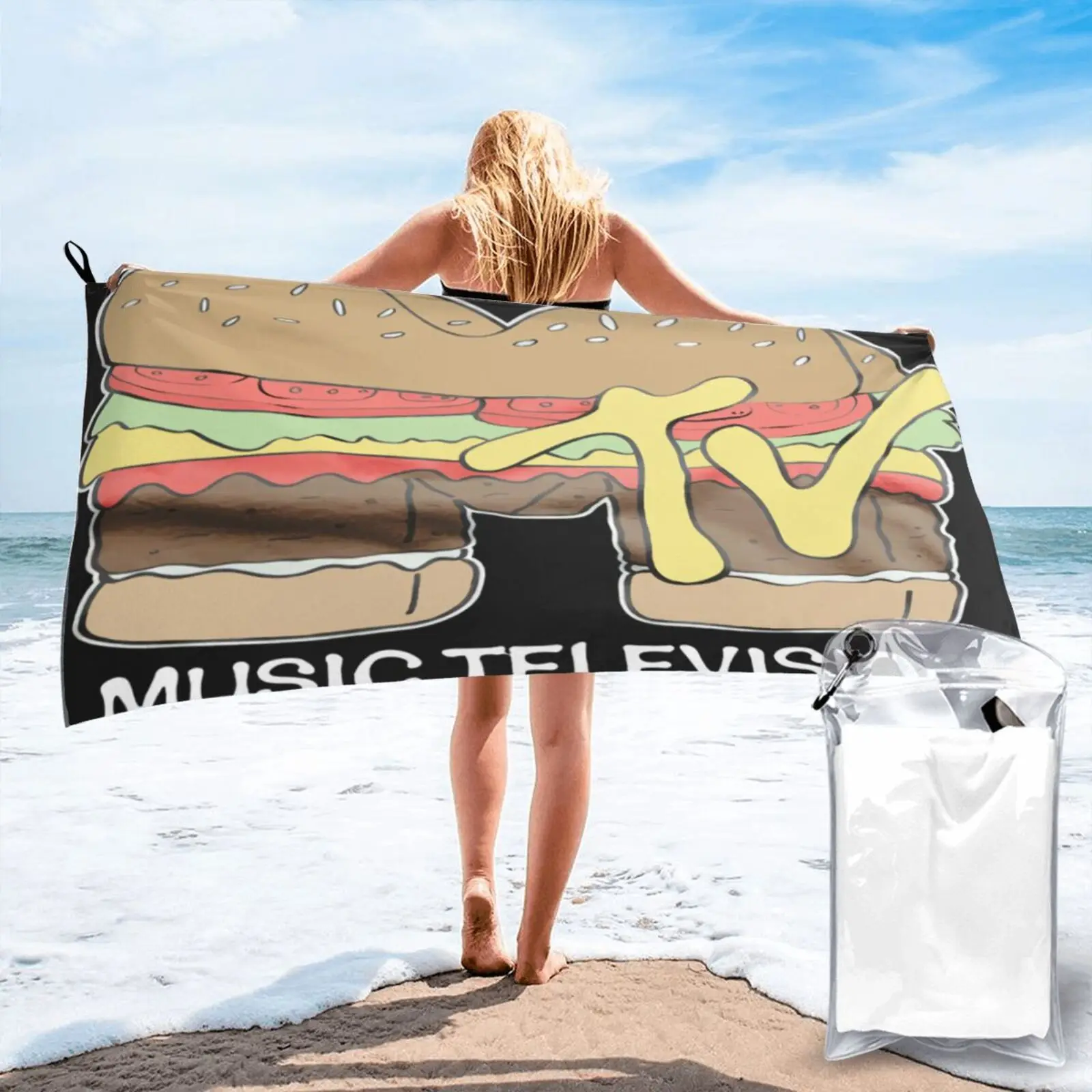 

Officially Licensed Mtv Hamburger Beach Towel Bath Towels Beach Blanket Face Towel Hand Towel Face Towel Face Towel Bath Towel