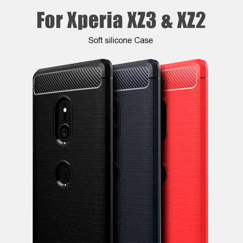 

Mokoemi Shockproof Soft Case For Sony Xperia XZ3 XZ2 Compact Phone Case Cover