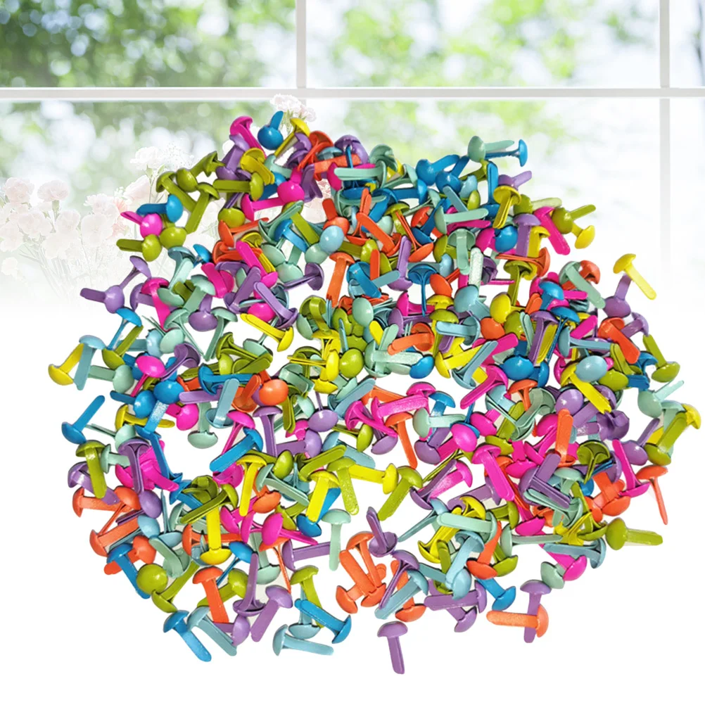 Разноцветные круглые мини-штифты для поделок скрапбукинга декоративные