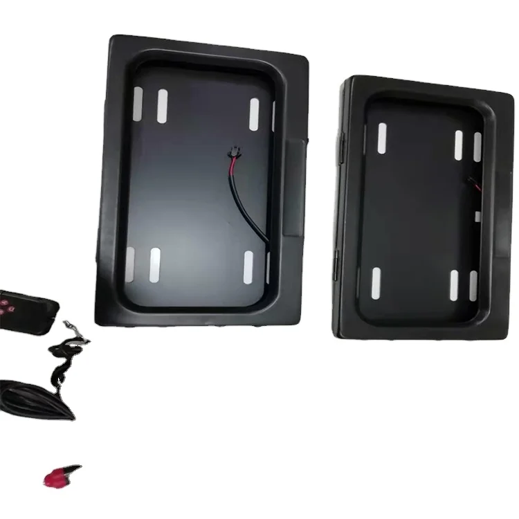 

New auto parts stainless steel black changeable license plate holder