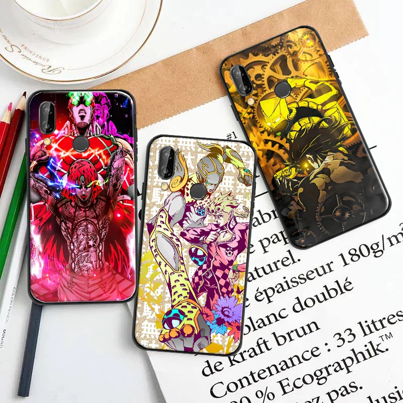 

JOJO’S BIZARRE ADVENTURE OVER HEAVEN Phone Case For Huawei P Smart Z 2019 2021 P20 P30 P40 P40 Lite Pro Silcone Black Cover