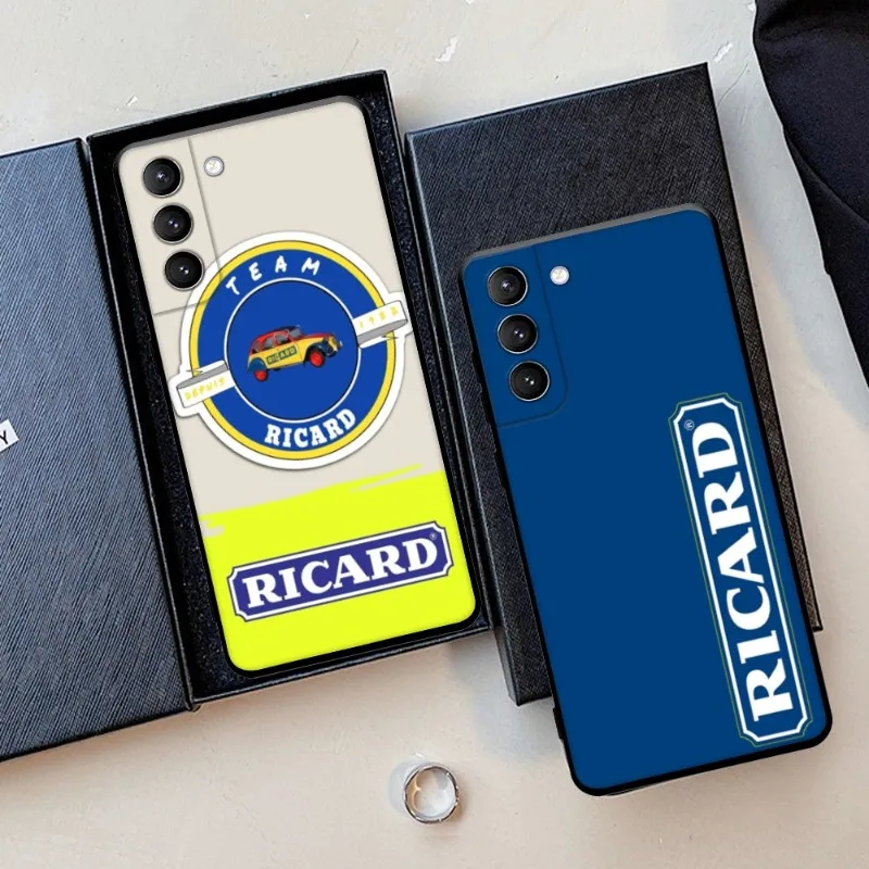 

Luxury Goods Ricard Phone Case For Samsung Galaxy S22 23 21 S20 FE Ultra S10 S9 Plus S10e Note 20Ultra 10Plus Cover