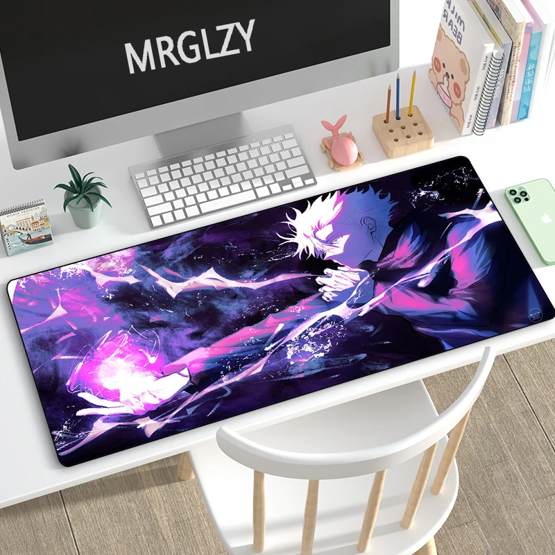 MRGLZY Multi-size Hot Anime Jujutsu Kaisen Large Mouse Pad Gojo Satoru MousePad Computer Gaming Peripheral Accessories Desk Mat