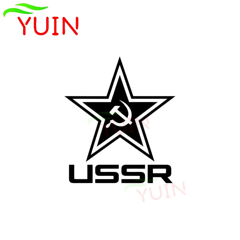 

YUIN Russia Soviet Star Car Sticker Motorcycle Auto Accessories PVC Fashion Window Bumper Decoration High Quality Anti-UV Decal