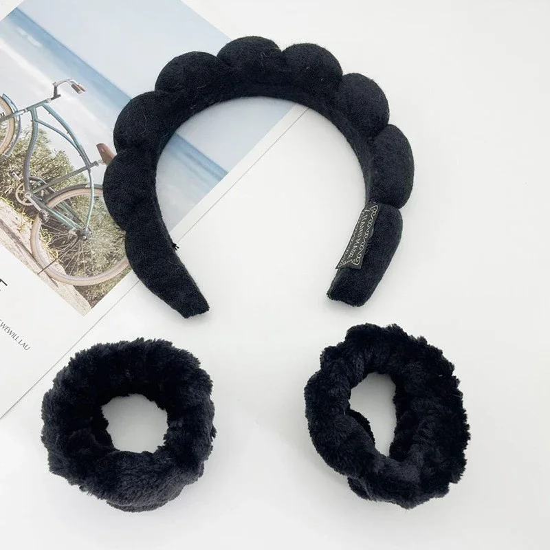 Стильные повязки на голову для мытья лица 3 шт./комплект