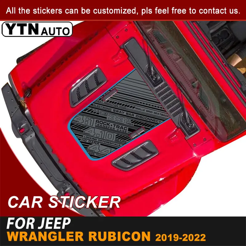 Виниловые Стикеры для Jeep Wrangler JL Rubicon 2019-2021 2022 |