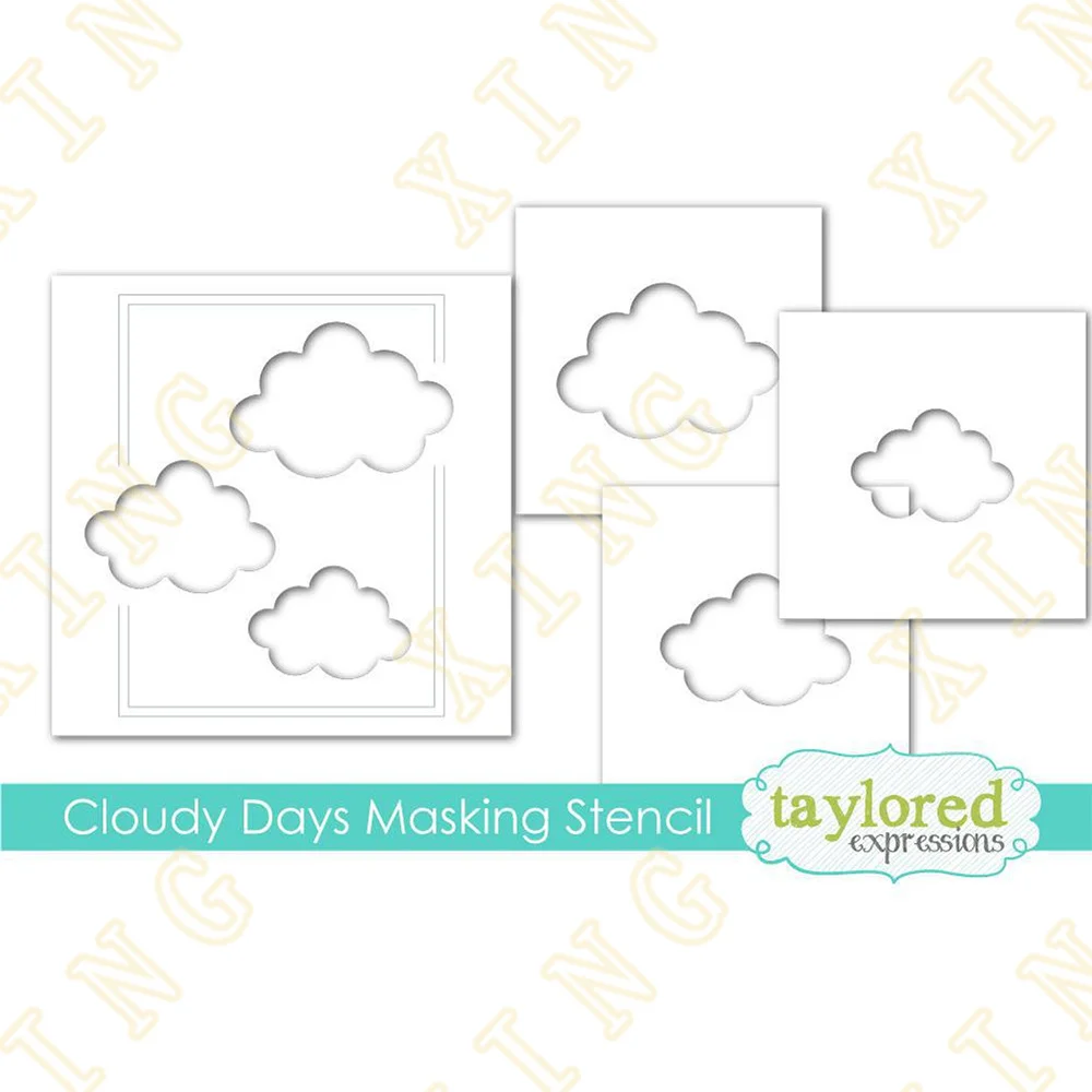 

Newest Cloudy Days Masking Diy Layering Stencils Wall Painting Scrapbook Coloring Embossing Album Decorative Paper Card Template